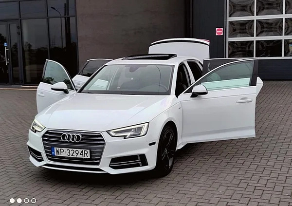 Audi A4 cena 89800 przebieg: 57000, rok produkcji 2018 z Płock małe 704